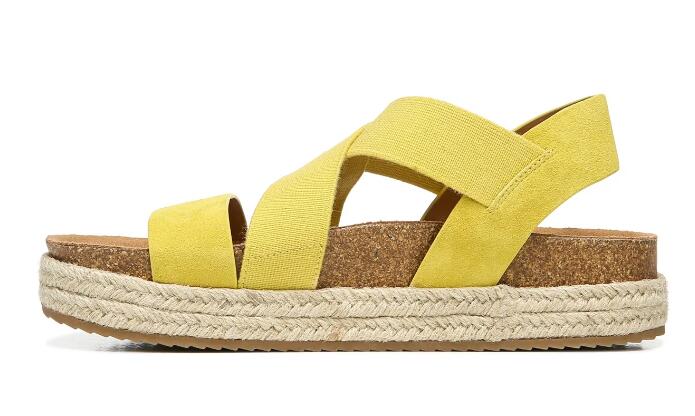 Zodiac | Women's Savannah Footbed Sandal-Lemon Suede