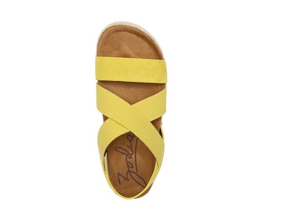 Zodiac | Women's Savannah Footbed Sandal-Lemon Suede