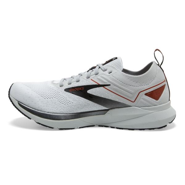 Brooks Shoes - Ricochet 3 White/Grey/Cinnabar            