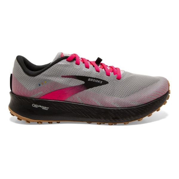 Brooks Shoes - Catamount Alloy/Pink/Black