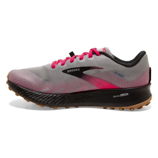 Brooks Shoes - Catamount Alloy/Pink/Black            