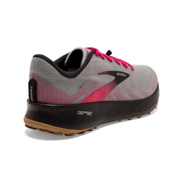 Brooks Shoes - Catamount Alloy/Pink/Black            