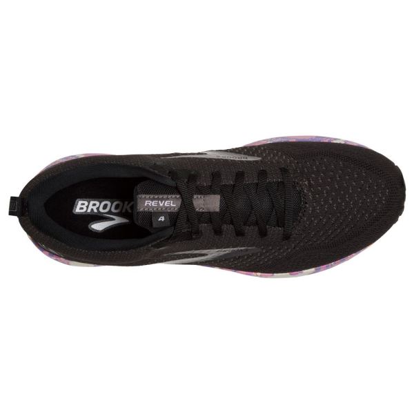 Brooks Shoes - Revel 4 Black/Pavement/Lilac            