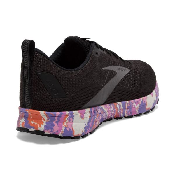 Brooks Shoes - Revel 4 Black/Pavement/Lilac            