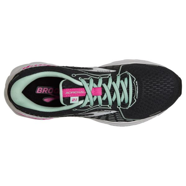 Brooks Shoes - Adrenaline GTS 21 Black/Pink/Yucca            