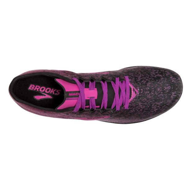 Brooks Shoes - Mach 19 Spike Black/Hollyhock/Pink            