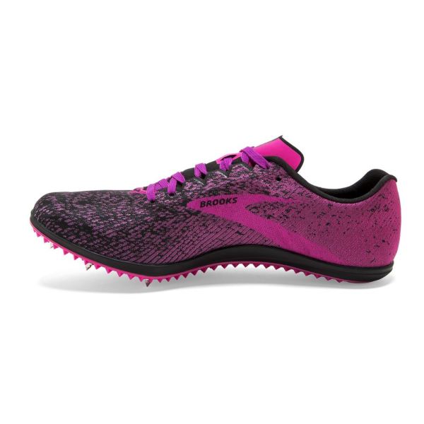 Brooks Shoes - Mach 19 Spike Black/Hollyhock/Pink            