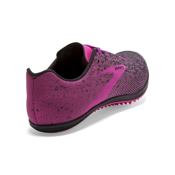 Brooks Shoes - Mach 19 Spike Black/Hollyhock/Pink            