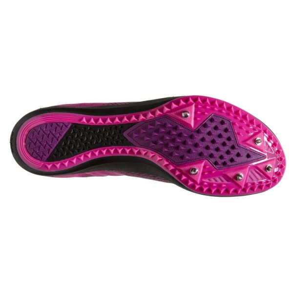 Brooks Shoes - Mach 19 Spike Black/Hollyhock/Pink            