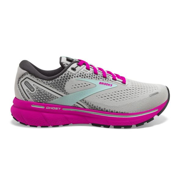 Brooks Shoes - Ghost 14 Oyster/Yucca/Pink