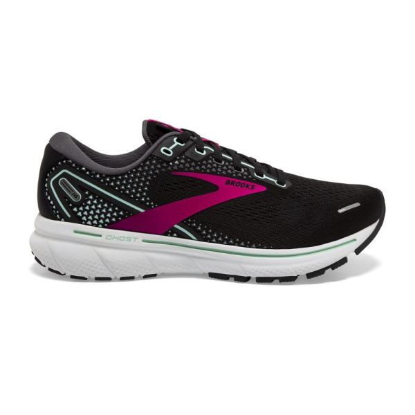 Brooks Shoes - Ghost 14 Black/Pink/Yucca