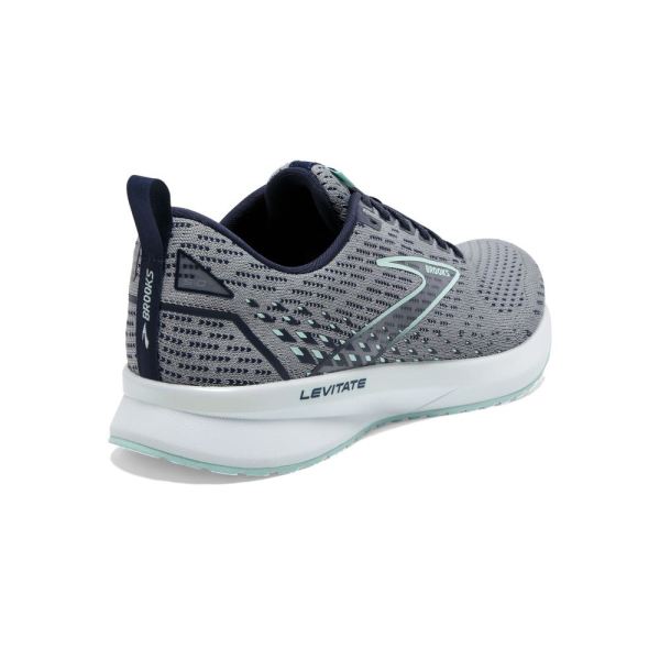 Brooks Shoes - Levitate 5 Grey/Peacoat/Blue Light            