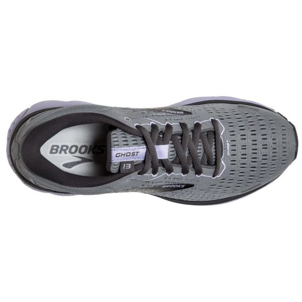 Brooks Shoes - Ghost 13 Grey/Blackened Pearl/Purple            