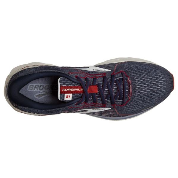 Brooks Shoes - Adrenaline GTS 21 Peacoat/Grey/Red            