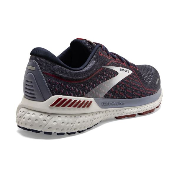 Brooks Shoes - Adrenaline GTS 21 Peacoat/Grey/Red            