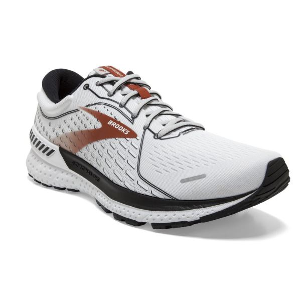 Brooks Shoes - Adrenaline GTS 21 White/Black/Orange            