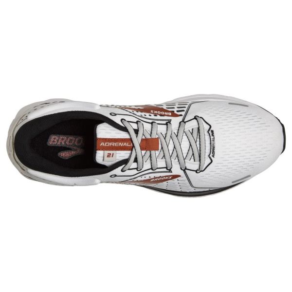 Brooks Shoes - Adrenaline GTS 21 White/Black/Orange            