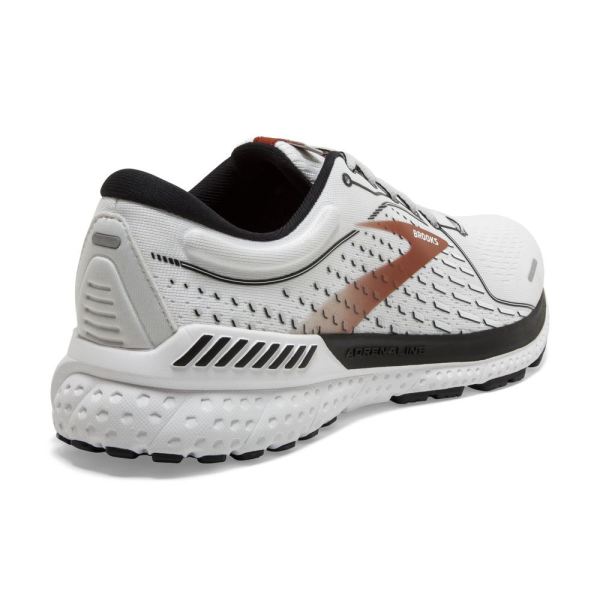 Brooks Shoes - Adrenaline GTS 21 White/Black/Orange            