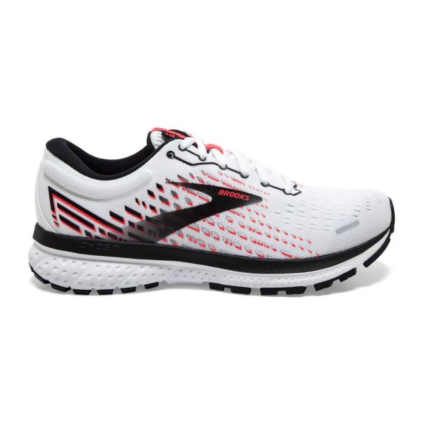 Brooks Shoes - Ghost 13 White/Pink/Black