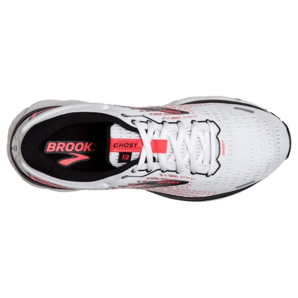 Brooks Shoes - Ghost 13 White/Pink/Black            