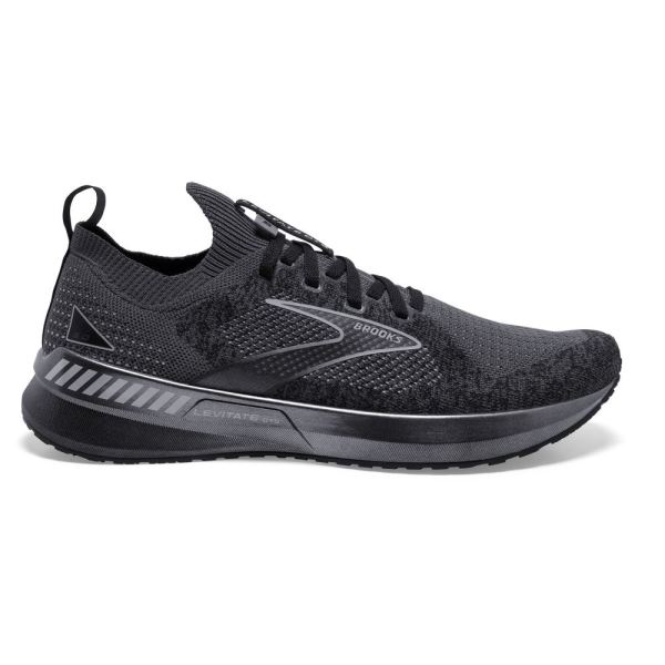 Brooks Shoes - Levitate StealthFit GTS 5 Black/Ebony/Grey