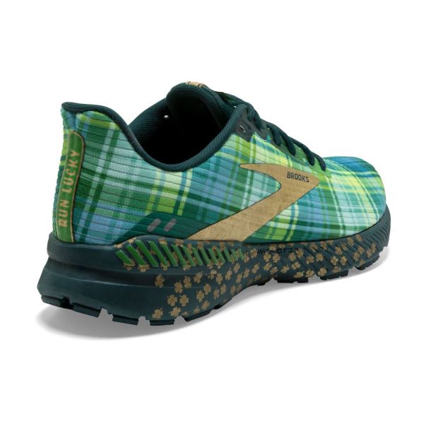 Brooks Shoes - Launch 8 GTS Fern Green/Metallic Gold/Deep Teal            