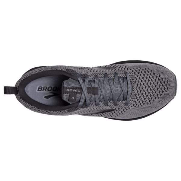 Brooks Shoes - Revel 4 Grey/Blackened Pearl/Black            