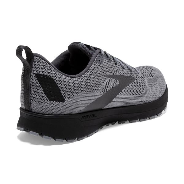 Brooks Shoes - Revel 4 Grey/Blackened Pearl/Black            