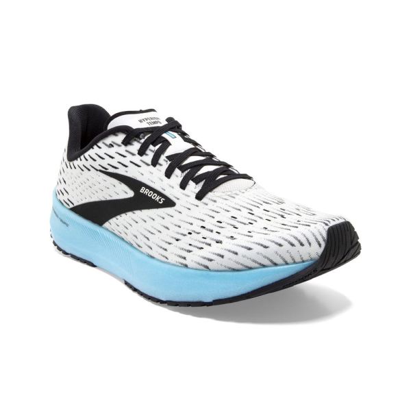 Brooks Shoes - Hyperion Tempo White/Black/Iced Aqua            