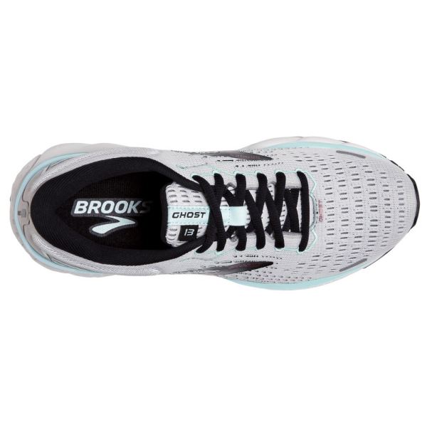 Brooks Shoes - Ghost 13 Grey/Fair Aqua/Black            