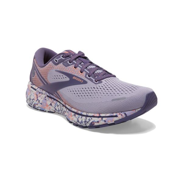 Brooks Shoes - Ghost 14 Cadet/Thistle/Papaya Punch            