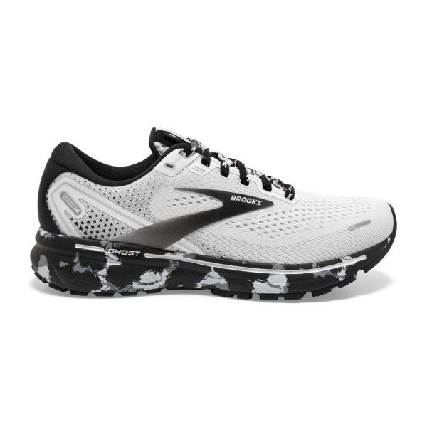Brooks Shoes - Ghost 14 White/Grey/Black
