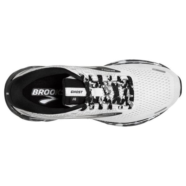 Brooks Shoes - Ghost 14 White/Grey/Black            