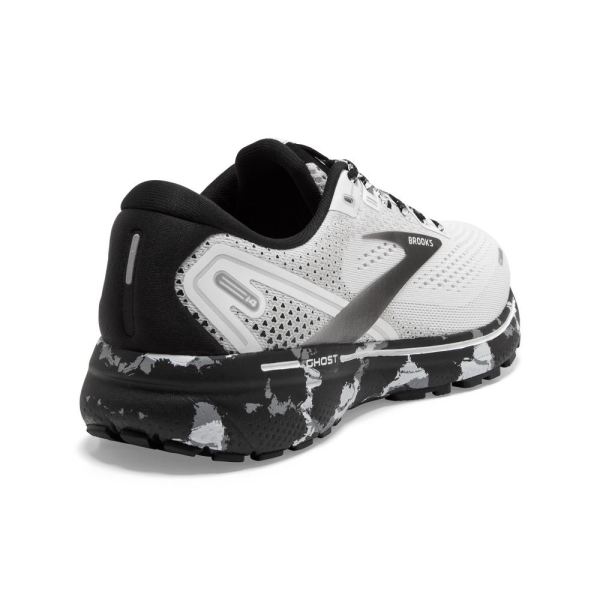 Brooks Shoes - Ghost 14 White/Grey/Black            