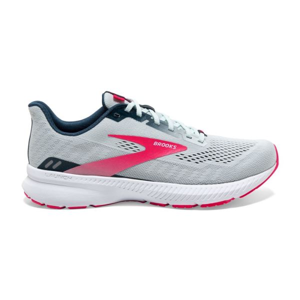 Brooks Shoes - Launch 8 Ice Flow/Navy/Pink