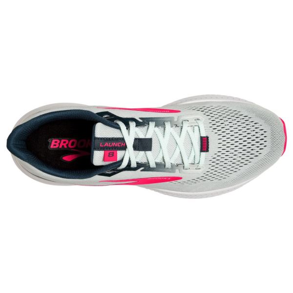 Brooks Shoes - Launch 8 Ice Flow/Navy/Pink            