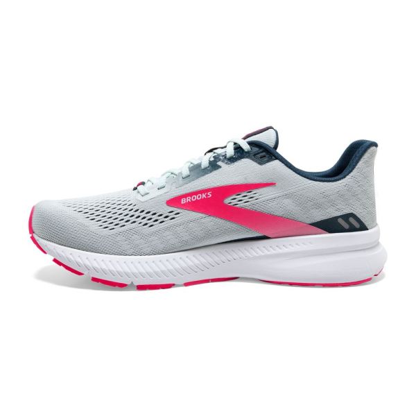 Brooks Shoes - Launch 8 Ice Flow/Navy/Pink            