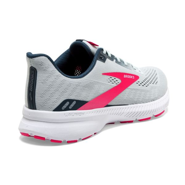 Brooks Shoes - Launch 8 Ice Flow/Navy/Pink            