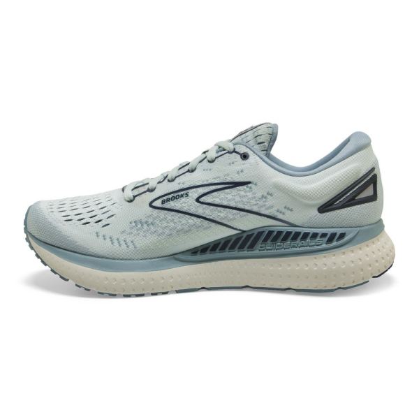 Brooks Shoes - Glycerin GTS 19 Aqua Glass/Whisper White/Navy            