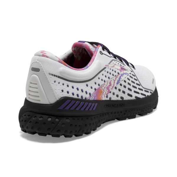 Brooks Shoes - Adrenaline GTS 21 White/Black/Ultra Violet            