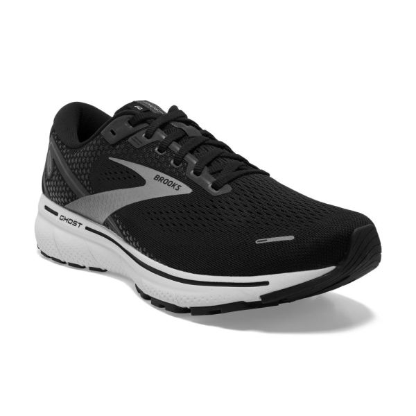 Brooks Shoes - Ghost 14 Black/White/Silver            