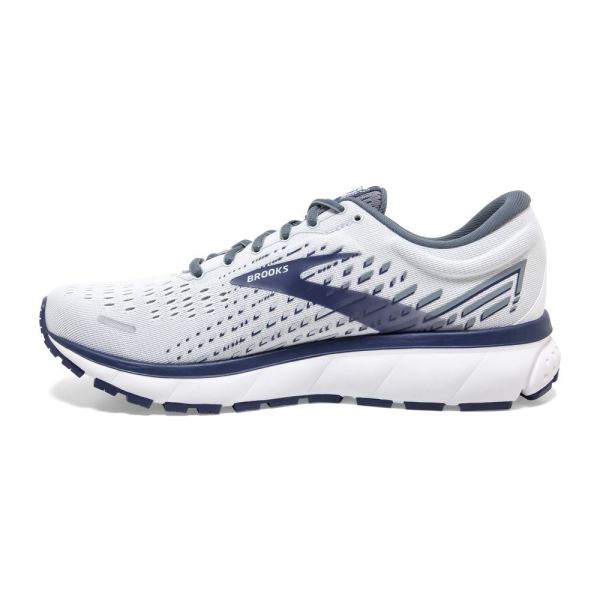 Brooks Shoes - Ghost 13 White/Grey/Deep Cobalt            