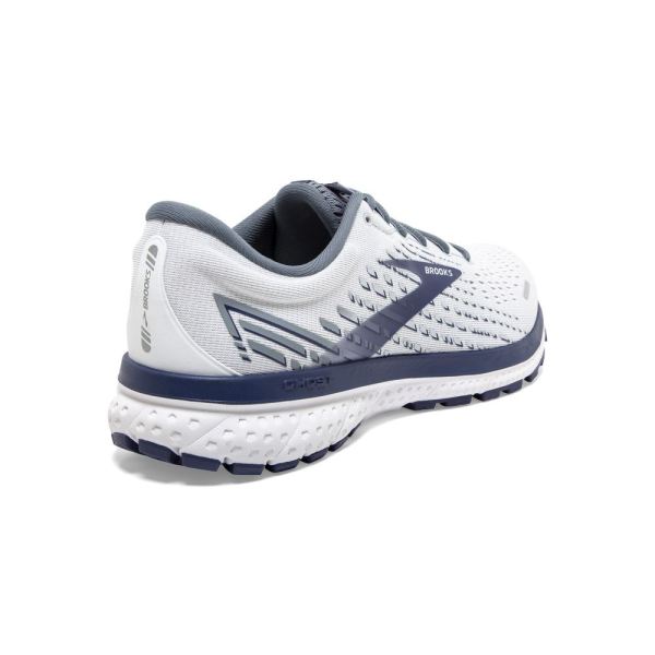 Brooks Shoes - Ghost 13 White/Grey/Deep Cobalt            