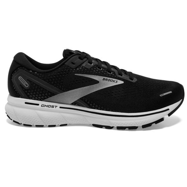 Brooks Shoes - Ghost 14 Black/White/Silver