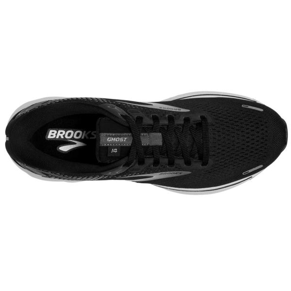 Brooks Shoes - Ghost 14 Black/White/Silver            