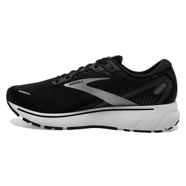 Brooks Shoes - Ghost 14 Black/White/Silver            