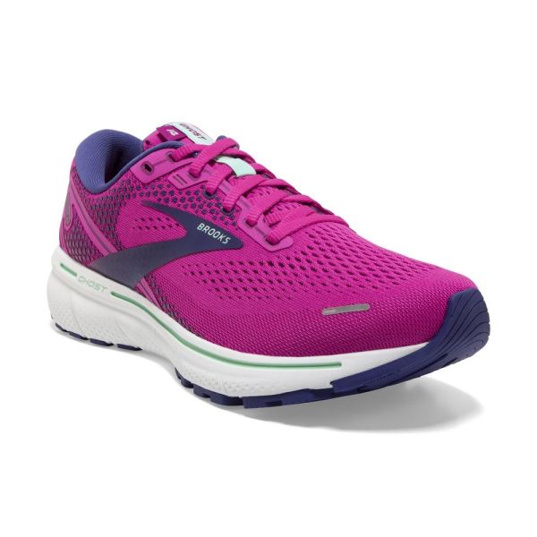 Brooks Shoes - Ghost 14 Fuschia/Yucca/Navy            