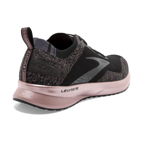 Brooks Shoes - Levitate 4 Black/Ebony/Rose Gold            