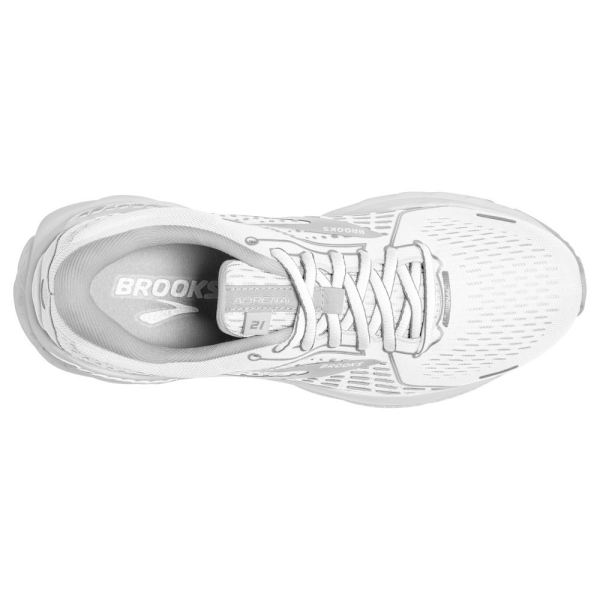 Brooks Shoes - Adrenaline GTS 21 White/Grey/Silver            