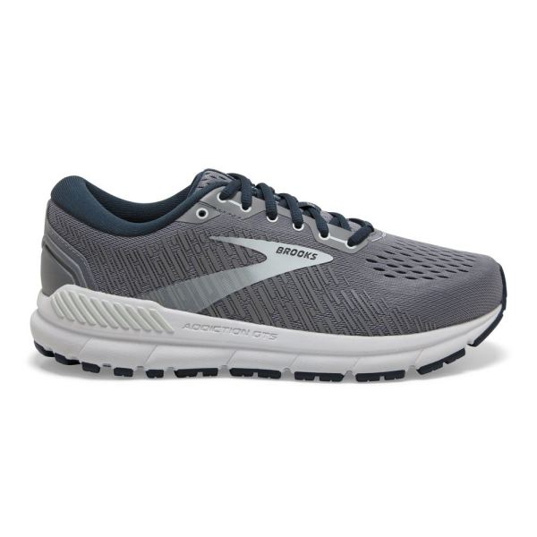 Brooks Shoes - Addiction 15 Grey/Navy/Aqua